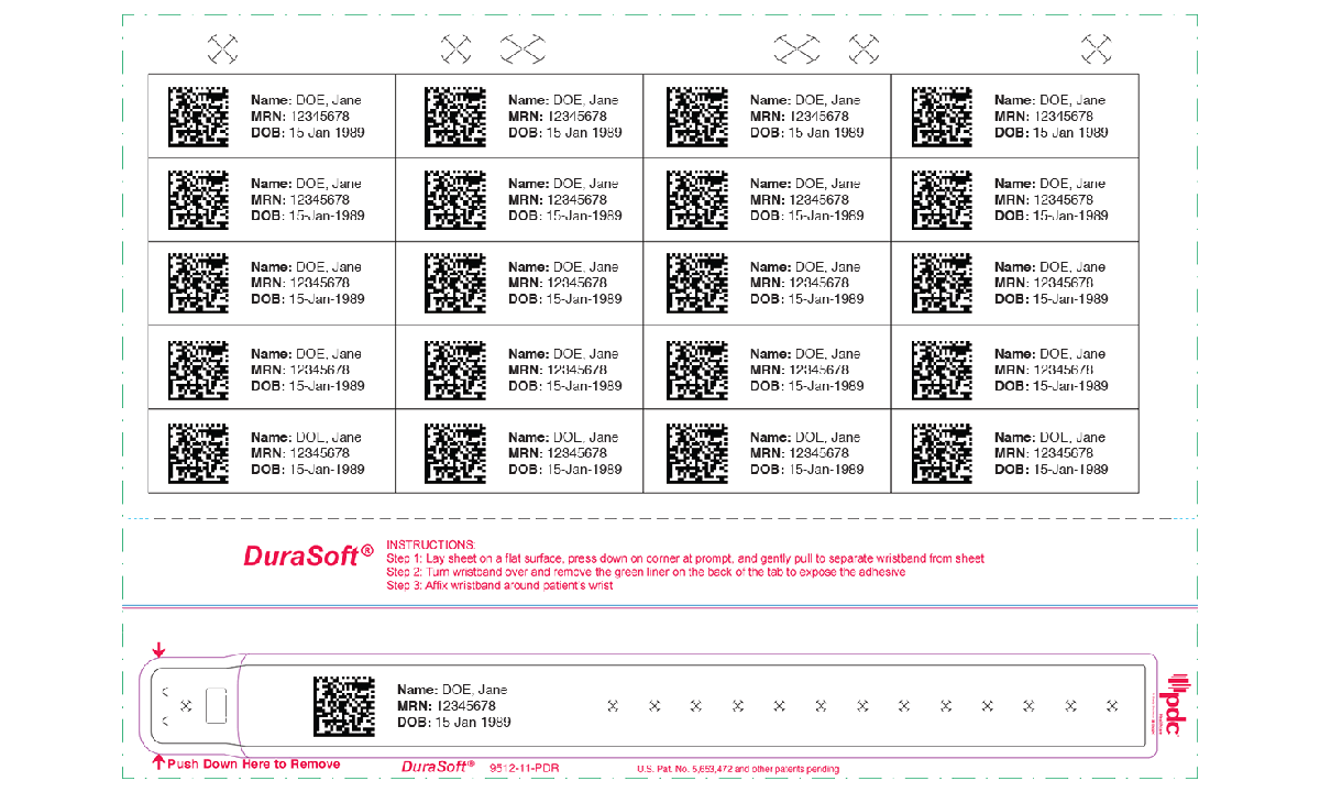 DuraSoft polsbandjes en labels voor laserprinter