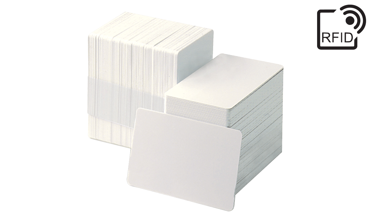 Blanco Witte PVC kaarten - 750 mic