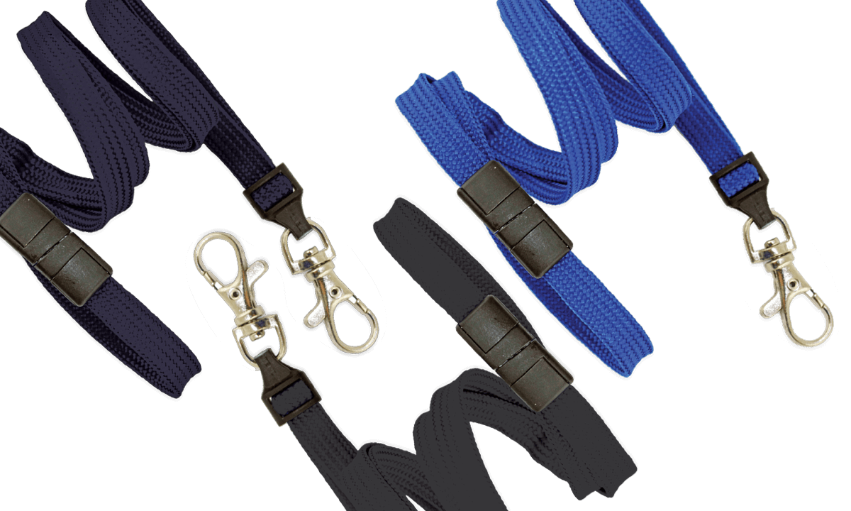 Buisvormige 10 mm afbreekbare lanyard met kniphaak