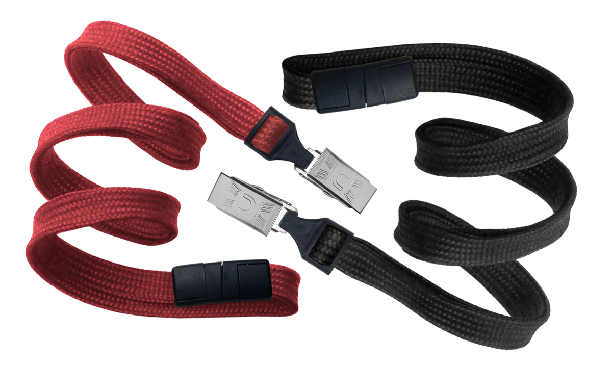 Buisvormige 10 mm afbreekbare lanyard met krokodil-clip