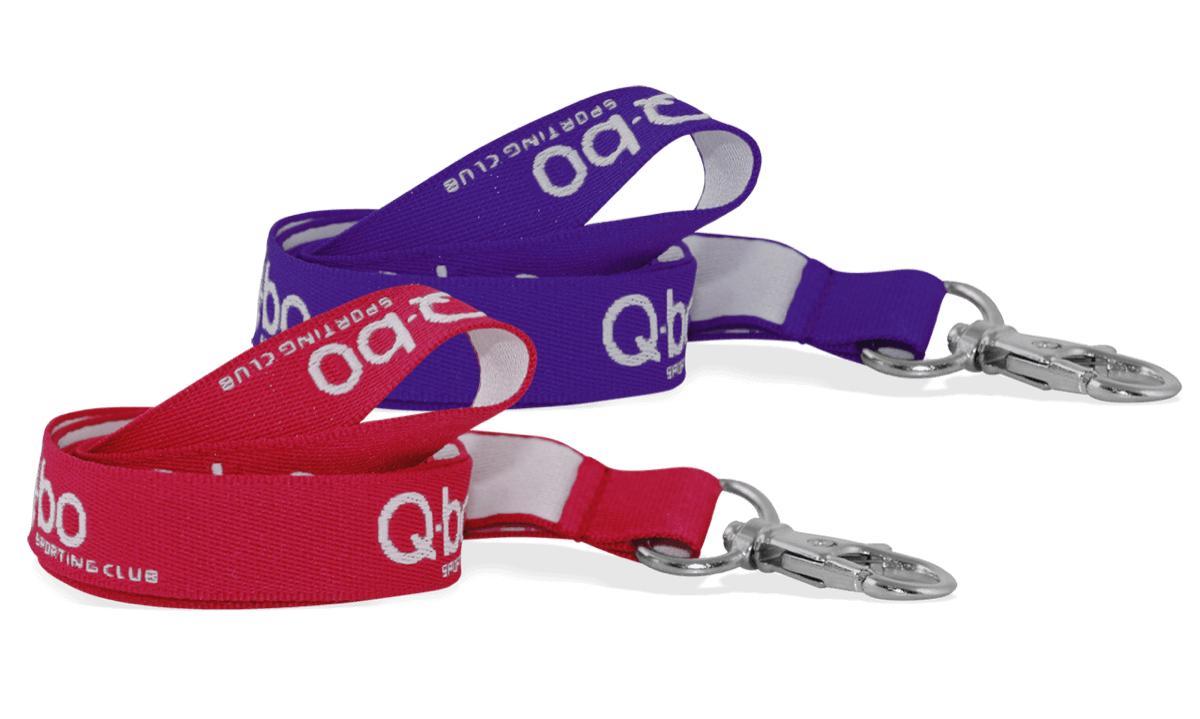 Gepersonaliseerde 15 mm geweven lanyard - personalisatie in één kleur