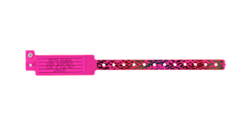 Veri-Color polsbandjes met gleuf voor kaartjes met Splash Straps-dessin - Voor Volwassenen/Kinderen