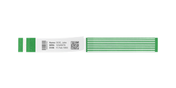 Short Stay LabelBand polsbandjes met zelfklevende beschermlaag