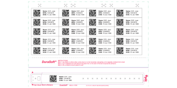 DuraSoft polsbandjes en labels voor laserprinter