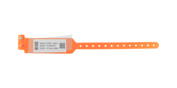 Sentry LabelBand polsbandjes met zelfklevende beschermlaag Voor Volwassenen