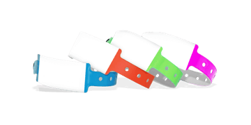 Vinyl Polsbandjes, 25 mm, met de hand beschrijfbaar